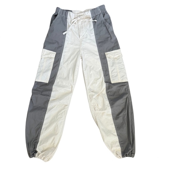 Happily Grey Cargo Colorblock Pants | Large 🔥CLEAR THE CLOSET - Picture 1 of 5